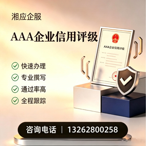 宁德AAA企业信用评级申请服务
