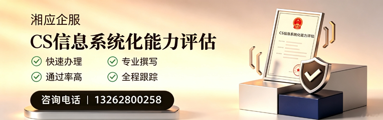 宁德CS信息系统化能力评估申报服务